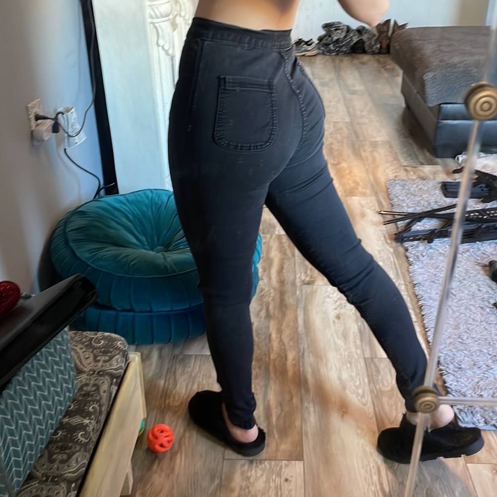 American apparel black high waisted jeans